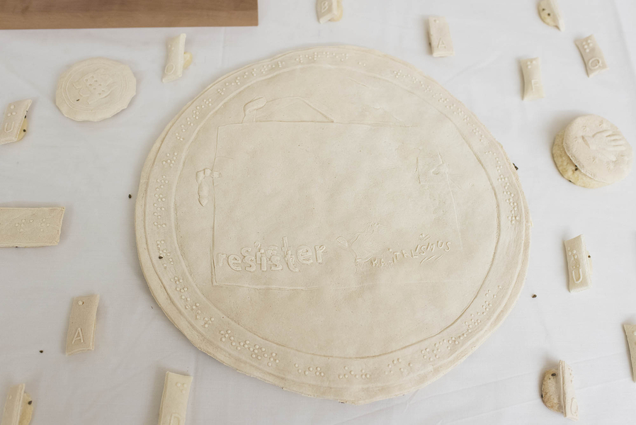 im Atelier und Open Studio © Cornelia Herfurtner und VG Bild-Kunst